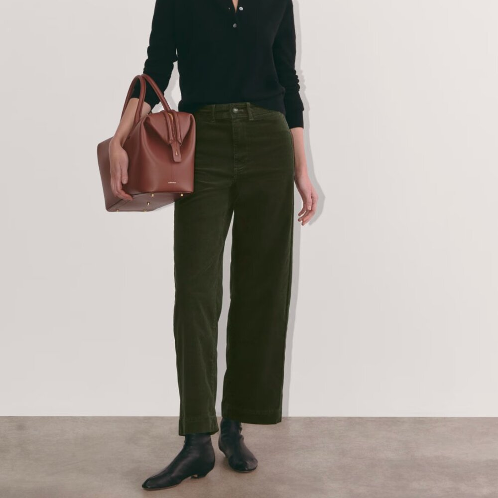 Everlane Corduroy Sailor Pant — Green — 2